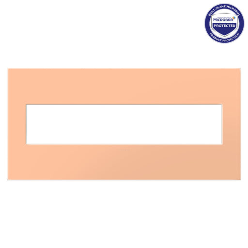 Pass and Seymour Adorne Screwless Wall Plate Painted Plastic 5-Gang Peachy (AWP5GPY)