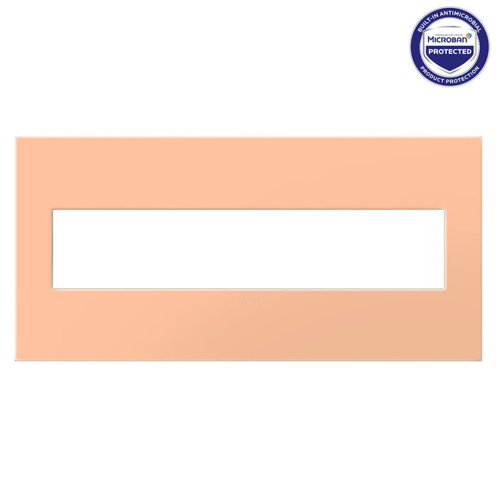 Pass and Seymour Adorne Screwless Wall Plate Painted Plastic 5-Gang Peachy (AWP5GPY)