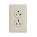 Pass and Seymour Powerhold Duplex Receptacle 20A/125V Ivory (TR20DVSI)