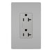 Pass and Seymour Radiant Tamper-Resistant Decorator Receptacle 20A 125V Self-Grounding Gray (885TR20SGRY)
