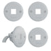 Pass and Seymour Mini Keystone Pass Through Grommet White 4-Pack (HT3401WH4PK)