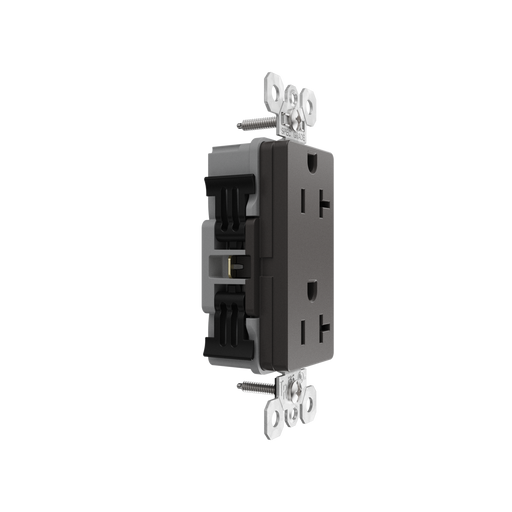 Pass and Seymour Powerhold Decorator Receptacle 20A/125V Brown (TR26342DVS)