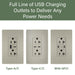 Pass and Seymour 65W Power Delivery USB Outlet Type C Tamper-Resistant Duplex 20A Nickel (TR20USBPD65NI)