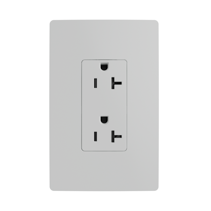 Pass and Seymour Powerhold Decorator Receptacle 20A/125V White (TR26342DVSW)