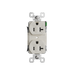 Pass and Seymour Powerhold Duplex Receptacle 20A/125V Light Almond (TR20DVSLA)