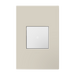 Pass and Seymour Adorne Wall Plate Painted Plastic 1G2 Oatmeal (AWP1G2OM)