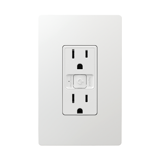 Pass and Seymour Radiant Smart 15A Receptacle With Wi-Fi Matter-Enabled White (WWMRR15WH)