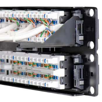 Pass and Seymour 48 Port Rack Mount Cat 6A Patch Panel (WP486A)