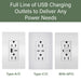 Pass and Seymour Radiant 65W Power Delivery USB Outlet Tamper-Resistant Duplex 15A Brown (R26USBPD65)