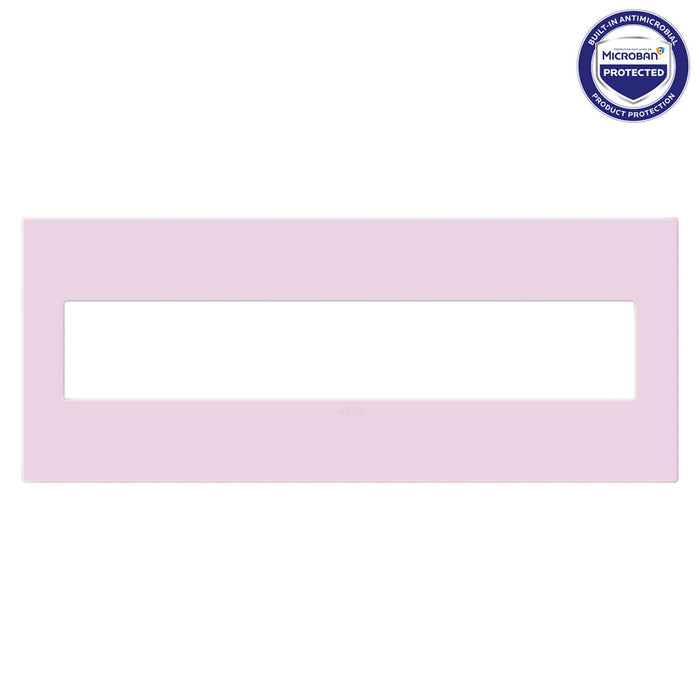 Pass and Seymour Adorne Screwless Wall Plate Painted Plastic 6-Gang Rosa (AWP6GRA)