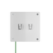 Pass and Seymour Mighty Mac WSP Series Security Wall Plate Switch/Toggle 2-Gang 10-Gauge Steel White Torx T-20 Head Fasteners (WSPA2S1PS)