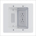 Pass and Seymour Recessed Power And LV Bracket Kit - White (HT2302KWH)