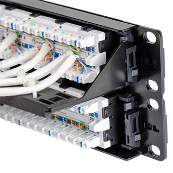 Pass and Seymour 48 Port Rack Mount Cat 6A Patch Panel (WP486A)