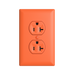Pass and Seymour Powerhold Duplex Receptacle 20A/125V Orange (TR20DVSOR)