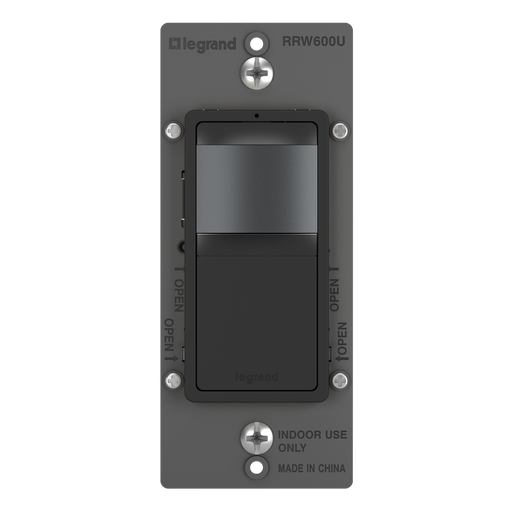 Pass and Seymour Radiant Occupancy Sensor 2-Wire 600W Black (RRW600UBK)