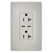 Pass and Seymour 65W Power Delivery USB Outlet Type C Tamper-Resistant Duplex 20A Nickel (TR20USBPD65NI)