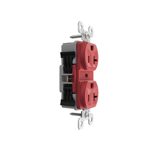Pass and Seymour Powerhold Duplex Receptacle 20A/125V Red (TR20DVSRED)