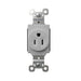 Pass and Seymour Plugtail Tamper-Resistant Receptacle Single 15A 125V Side/Back Wire Gray (PTTR5261GRY)