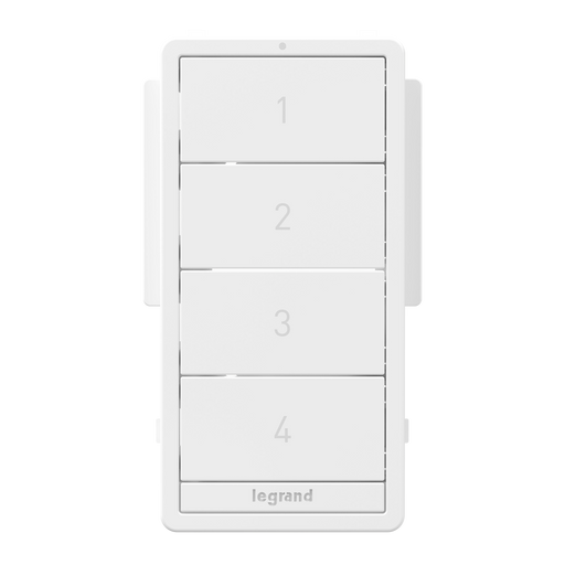 Pass and Seymour Radiant 4-Button Smart Scene Controller Color Change Kit White (WNRCB40CKITWH)