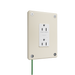 Pass and Seymour Mighty Mac WPP Series Security Wall Plate Decorator Opening 1-Gang 14-Gauge Steel Ivory Allen Head Fasteners (WPP01G2IVYPS)