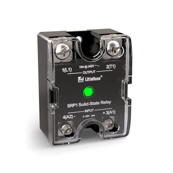 Littelfuse Solid State Relay Panel 1X90A/600Vac Zero Cross AC In IP20 (SRP1-CRAZH-090TC-N)