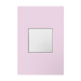 Pass and Seymour Adorne Wall Plate Painted Plastic 1G2 Rosa (AWP1G2RA)