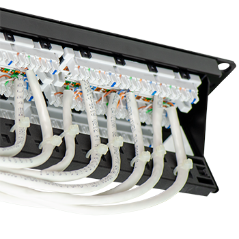 Pass and Seymour 48 Port Rack Mount Cat 6A Patch Panel (WP486A)