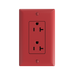 Pass and Seymour Powerhold Decorator Receptacle 20A/125V Red (TR26342DVSRED)