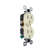 Pass and Seymour Trademaster 15A 125V Duplex Receptacle Tamper-Resistant External Pressure Plated Weather-Resistant Light Almond (3232TREXWRLA)