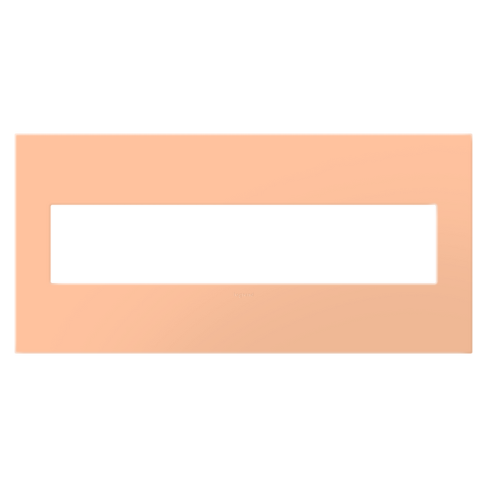 Pass and Seymour Adorne Screwless Wall Plate Painted Plastic 5-Gang Peachy (AWP5GPY)