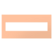 Pass and Seymour Adorne Screwless Wall Plate Painted Plastic 5-Gang Peachy (AWP5GPY)