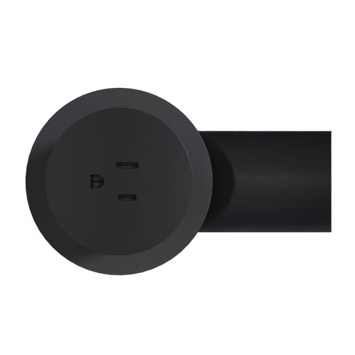 Pass and Seymour Single Kitchen Countertop Power Receptacle Tamper-Resistant 15A 125V Matte Black (CP498TR15BK)