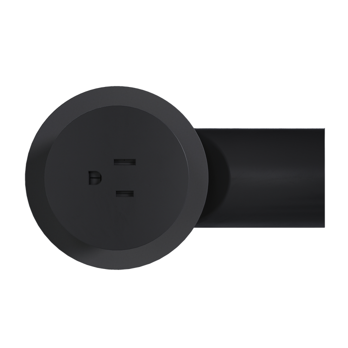 Pass and Seymour Single Kitchen Countertop Power Receptacle Tamper-Resistant 15A 125V Matte Black (CP498TR15BK)