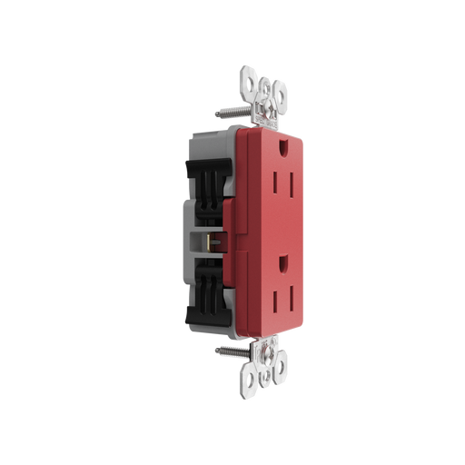 Pass and Seymour Powerhold Decorator Receptacle 15A/125V Red (TR26242DVSRED)