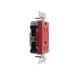 Pass and Seymour Powerhold Decorator Receptacle 15A/125V Red (TR26242DVSRED)