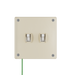 Pass and Seymour Mighty Mac WPP Series Security Wall Plate Switch/Toggle 2-Gang 14-Gauge Steel Ivory Torx T-20 Head Fasteners (WPP02S1IVYPS)