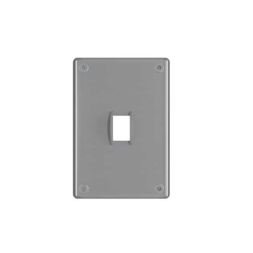 Pass and Seymour Mighty Mac WSP Series Security Wall Plate Switch/Toggle 1-Gang 14-Gauge Stainless Steel Brushed Stainless Steel Torx T-20 Head Fasteners (WSP61S1PS)