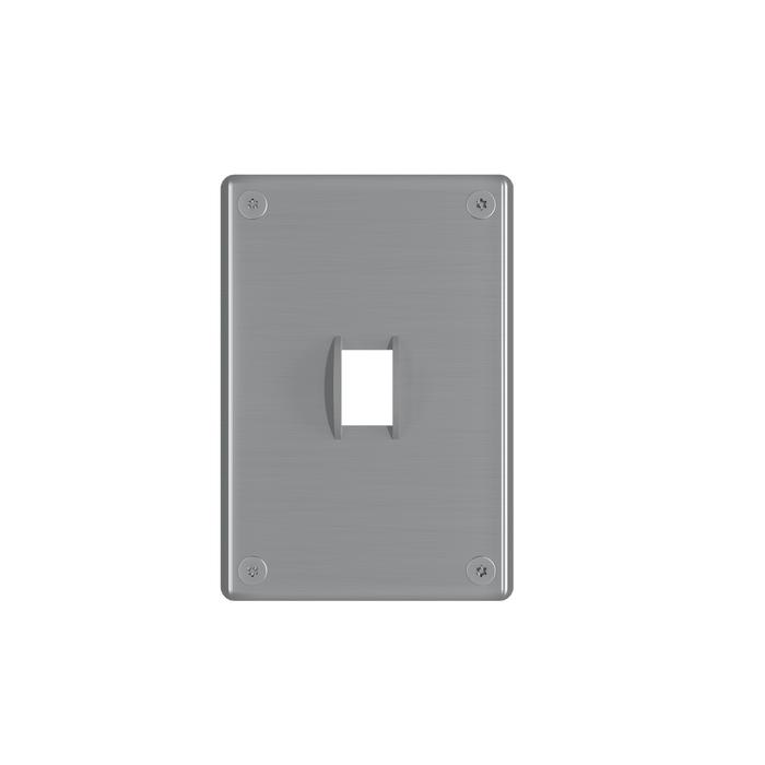 Pass and Seymour Mighty Mac WSP Series Security Wall Plate Switch/Toggle 1-Gang 14-Gauge Stainless Steel Brushed Stainless Steel Torx T-20 Head Fasteners (WSP61S1PS)