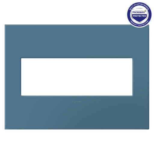 Pass and Seymour Adorne Screwless Wall Plate Painted Plastic 3-Gang Mystic (AWP3GMY)