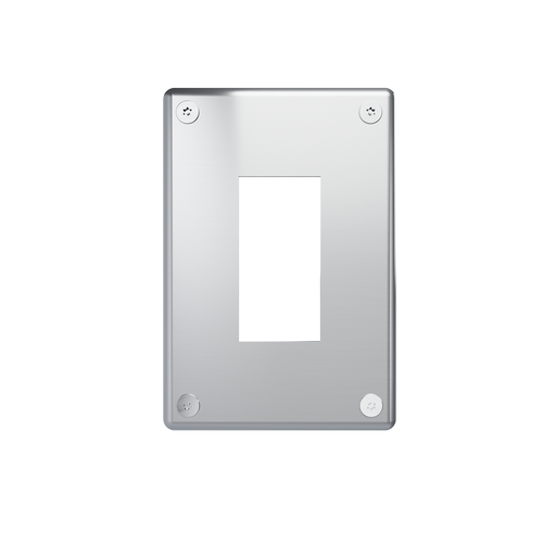 Pass and Seymour Mighty Mac WPP Series Security Wall Plate Decorator Opening 1-Gang 14-Gauge Stainless Steel Brushed Stainless Steel Torx T-20 Head Fasteners (WPP61G1PS)