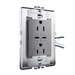 Pass and Seymour Adorne 65W USB Outlet Plus-Size Type C 15A Tamper-Resistant Magnesium (ARTRUSB15PD65M4)