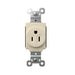 Pass and Seymour Plugtail Receptacle Single 15A 125V Side/Back Wire Light Almond (PT5261LA)