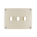 Pass and Seymour Mighty Mac WSP Series Security Wall Plate Switch/Toggle 3-Gang 10-Gauge Steel Ivory Allen Head Fasteners (WSPA3S2IVYPS)