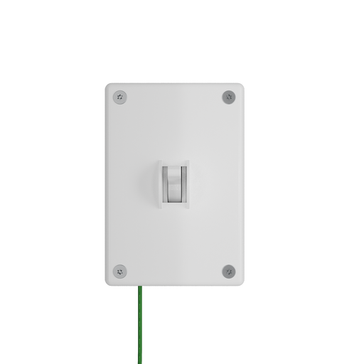 Pass and Seymour Mighty Mac WSP Series Security Wall Plate Switch/Toggle 1-Gang 10-Gauge Steel White Allen Head Fasteners (WSPA1S2PS)