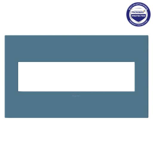 Pass and Seymour Adorne Screwless Wall Plate Painted Plastic 4-Gang Mystic (AWP4GMY)