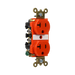 Pass and Seymour Duplex Receptacle Specification Grade Tamper-Resistant 20A 125V Back And Side Wire Orange (TR63OR)