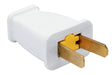 Pass and Seymour Double-Pole Double-Wire Straight Blade Connector Non-Polarized 15A 125V (SA440WCC10)