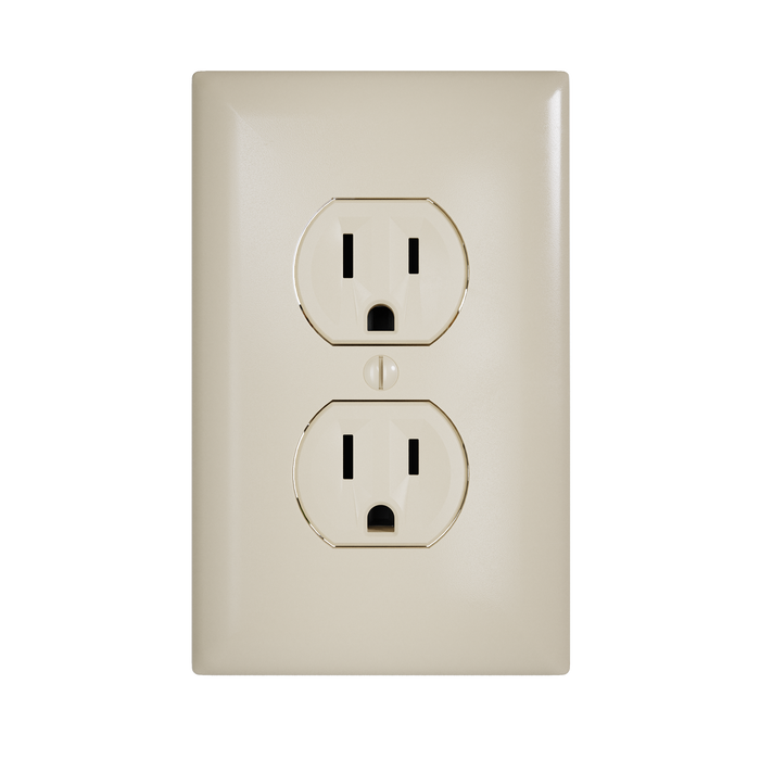 Pass and Seymour Receptacle Tamper-Resistant 15A 125V Back Wire CCA Ivory (3232TREXI)