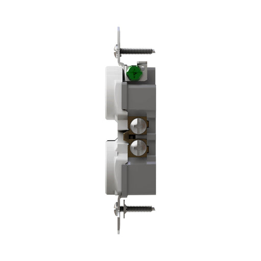 Pass and Seymour Tamper-Resistant Duplex Receptacle 20A 125V Self-Grounding White (3232TR20SW)
