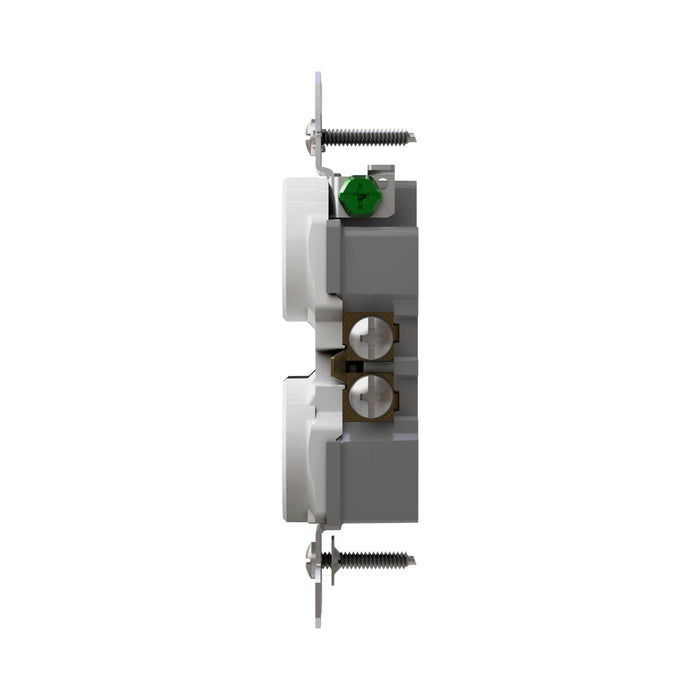 Pass and Seymour Tamper-Resistant Duplex Receptacle 20A 125V Self-Grounding White (3232TR20SW)